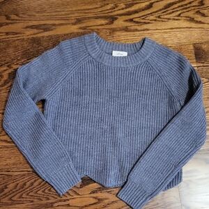 Wilfred Slate Blue Ribbed Crewneck Sweater